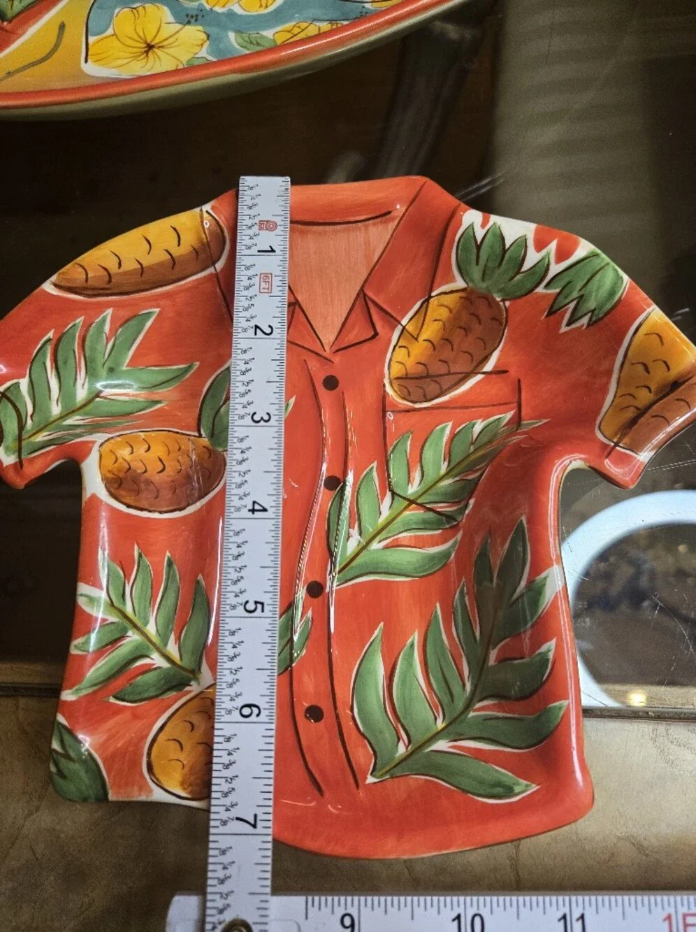 Clay Art Handpainted Hawaiian Shirt Tropical Chip And Dip Set